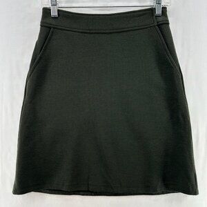 Preview Collection Skirt Size 4 Pure New Wool Pencil Mini Olive Green VTG